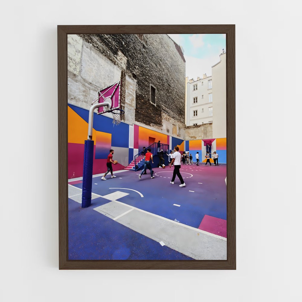 Poster Streetball à Paris – affiche Basketball (vue 5)